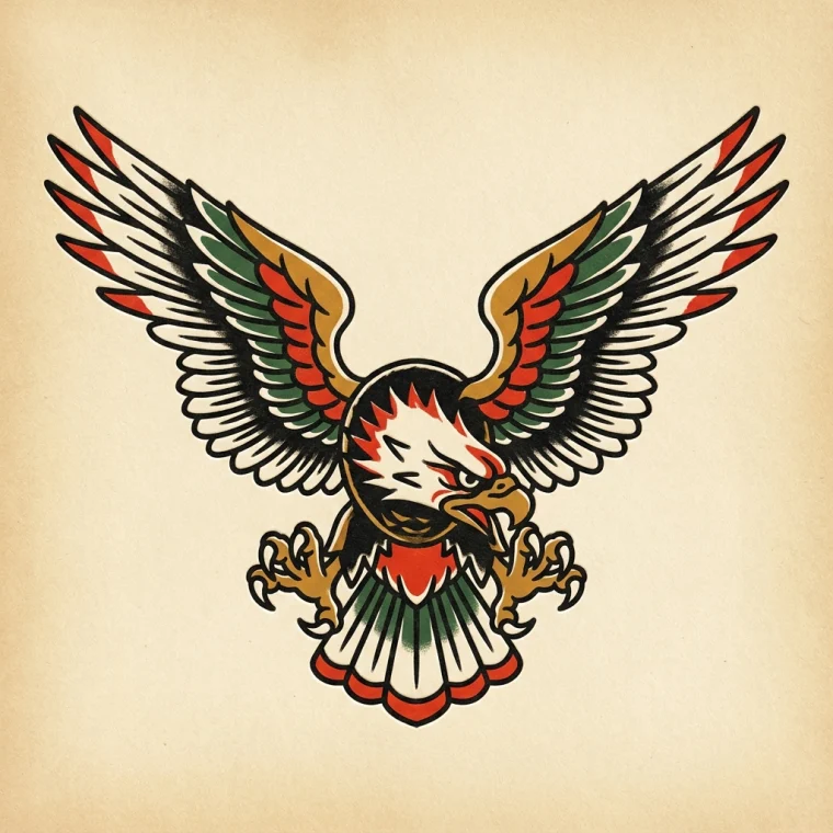 Traditional eagle flash