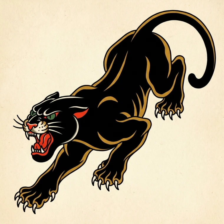 Traditional panther flash