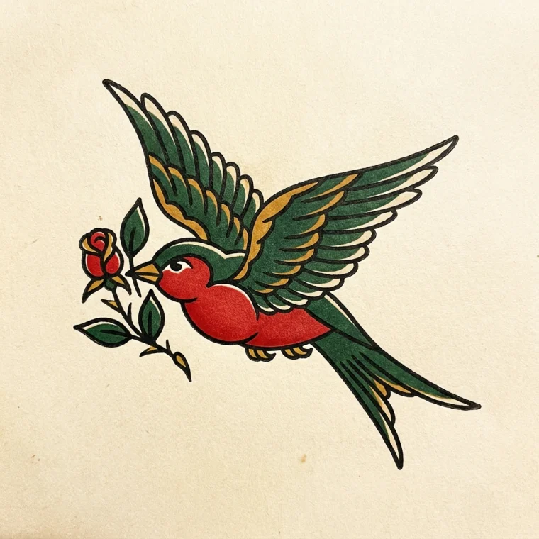 Traditional swallow flash